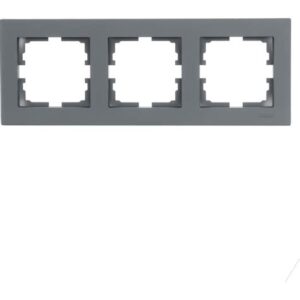 Рамка 3-м горизонт.графит Lezard VESNA 3400-148 66757