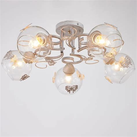 Люстра 6591203/5 Е27 40Вт белый 55х55х24см BayerLux