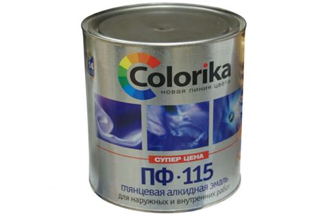 Эмаль ПФ-115 "Colorika" белая 2