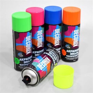 Аэрозольная эмаль флуоресцентная  DECORIX 520