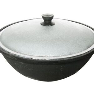 Казан чугунный Узбекский 12л круглое дно